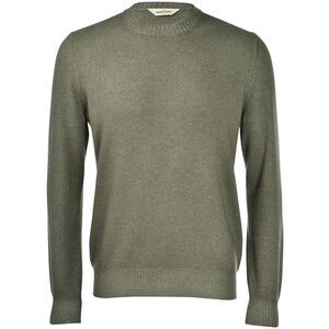 GRAN SASSO Fine Knit Crew Neck Sweater Men GREEN Sweaters & Cardigans